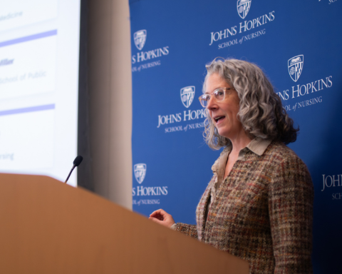 Kathryn Linehan presenting HBHI retreat